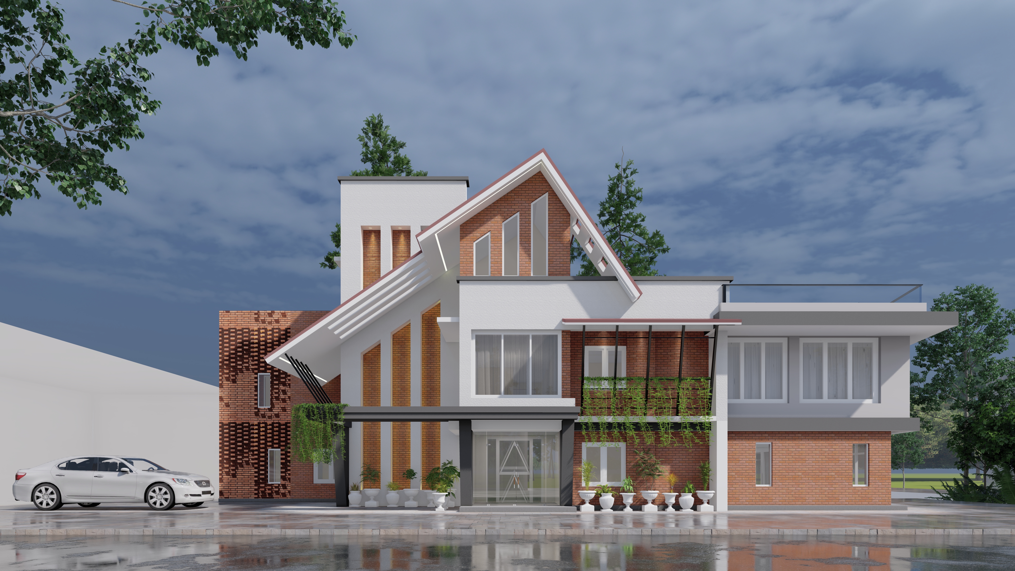 Sanepa Residence — Exterior Renovation & Façade Design